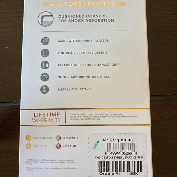 Casemate ditsy petals iPhone XS Max case - Picture 2 of 2